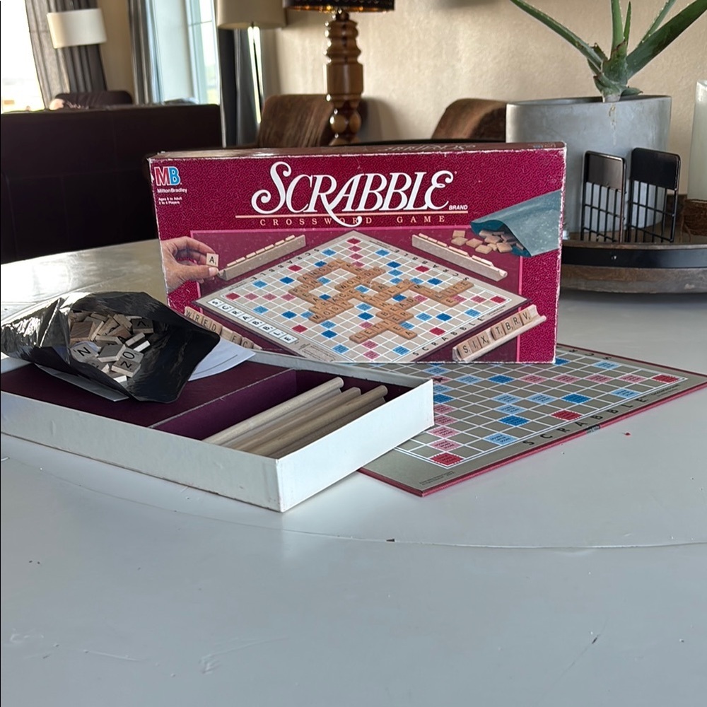 🌸 Scrabble Red and White Board Games Collection